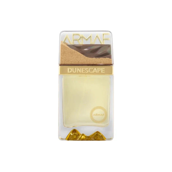 Armaf Dunescape perfume bottle from Pertinacia Perfume, 3.4 oz EDP with a sleek design and elegant packaging.