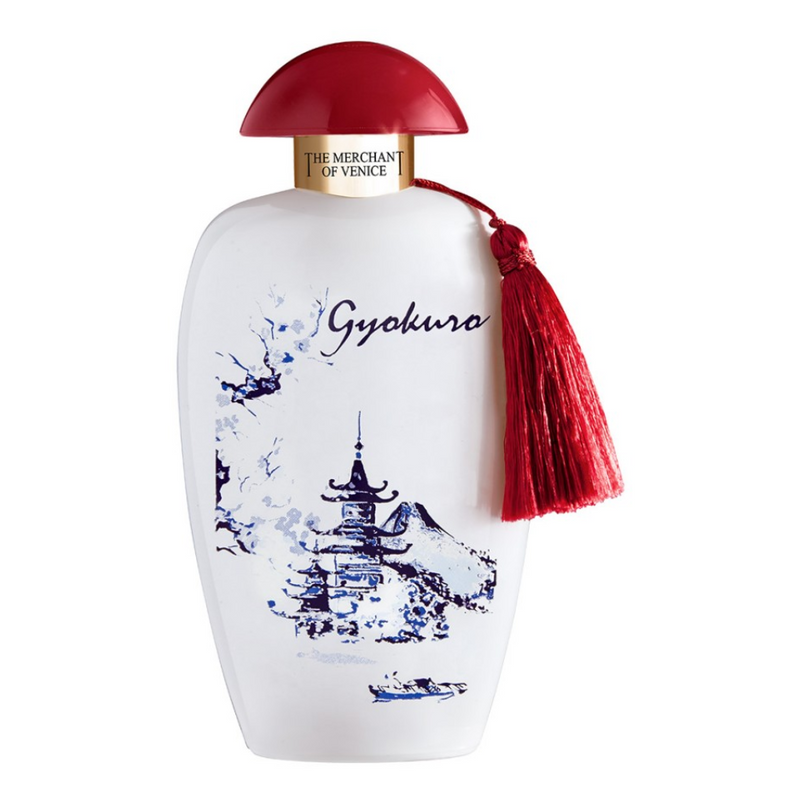 Bergamot perfume bottle from Gyokuro The Merchant Of Venice, 3.4 oz cologne, with elegant packaging and a sleek design.