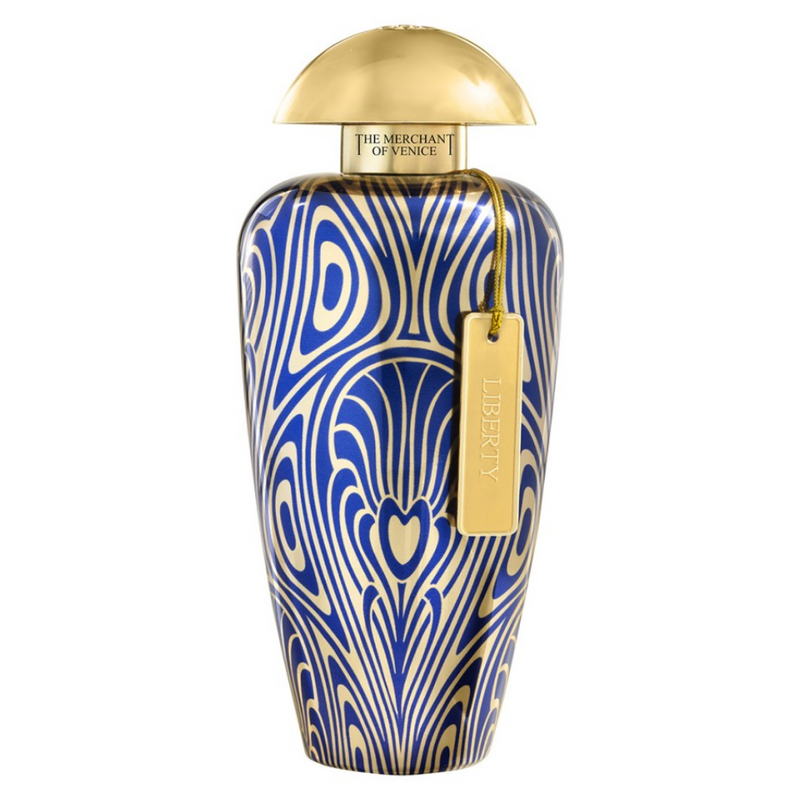 Liberty The Merchant Of Venice perfume bottle, 3.4 oz, from Online Warehouse, featuring elegant packaging and classic fragrance design.