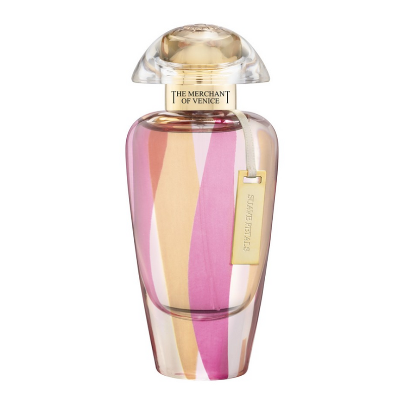 Bergamot and floral perfume bottle from Suave Petals The Merchant Of Venice cologne by Online Warehouse, featuring elegant packaging.