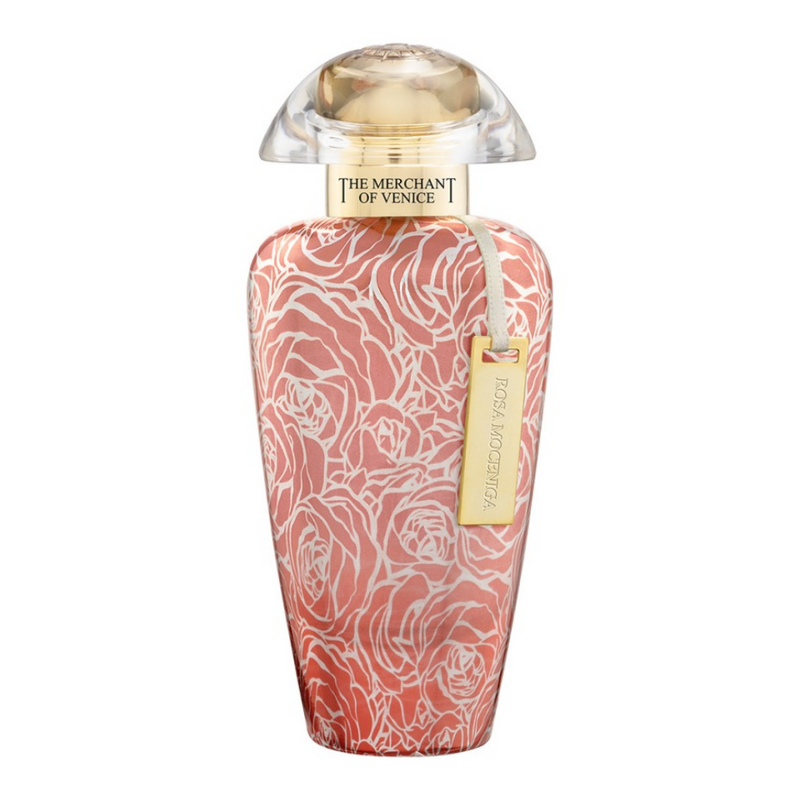 Bergamot and floral perfume bottle from Rosa Moceniga by The Merchant Of Venice, displayed with elegant packaging.