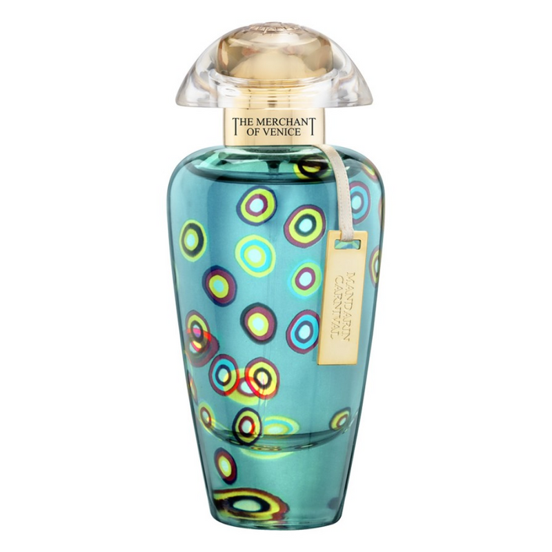 Bergamot-infused Mandarin Carnival perfume by Online Warehouse featuring elegant cologne bottle with vibrant design.