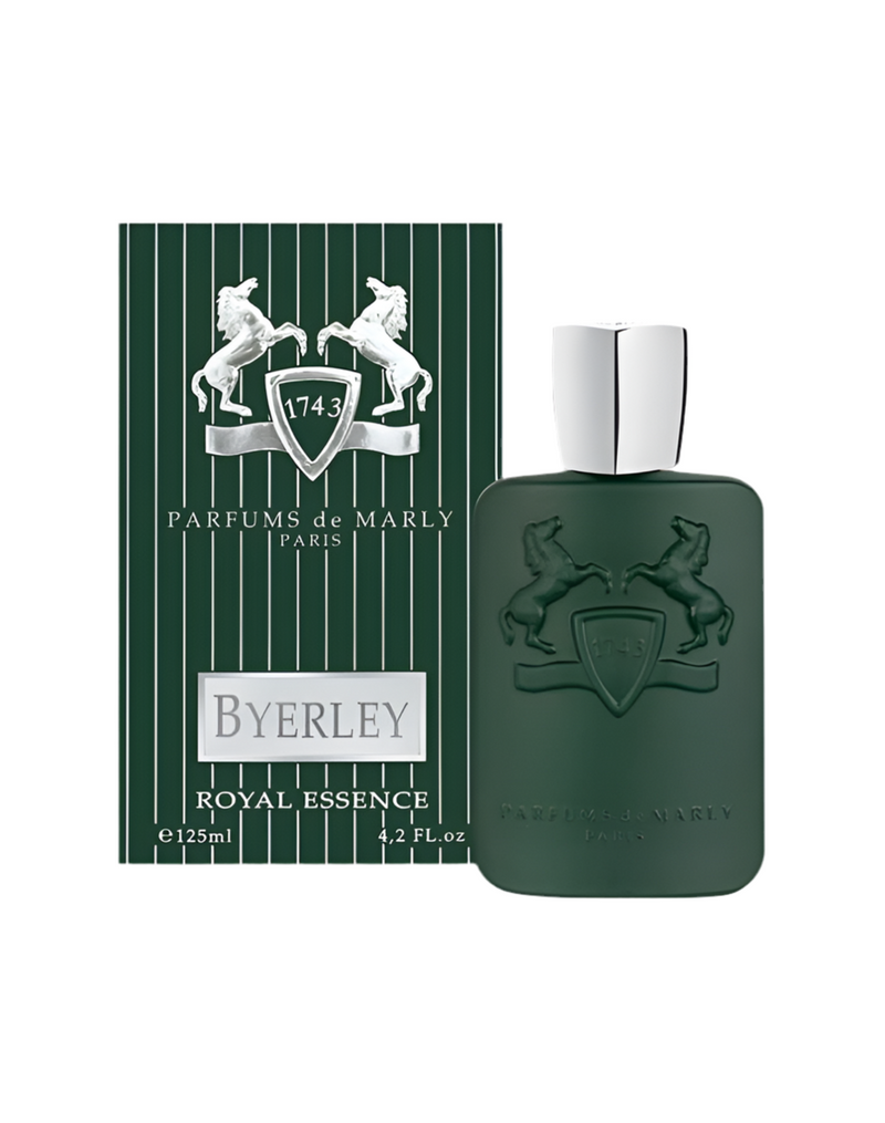 Byerley 4.2oz EDP perfume bottle by Parfums De Marly, with elegant packaging and sleek design.