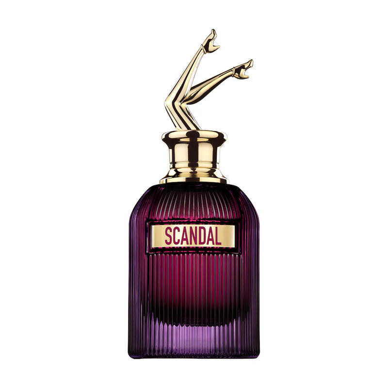Jean Paul Gaultier Scandal Intense EDP bottle, 2.7oz, with elegant packaging and floral fragrance details.