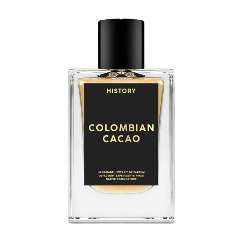 Colombian Cacao Alghabra perfume 1 oz bottle from Alghabra Parfums, showcasing elegant packaging and rich cacao scent.
