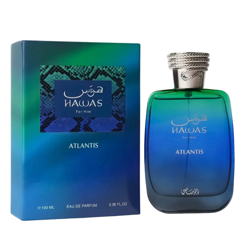 Hawas Atlantis EDP 3.4oz Rasasi - Pertinacia Perfume
