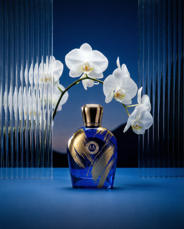 Majestic Blue Moresque 3.4 oz physical product bottle with blue and gold label from Online Warehouse.