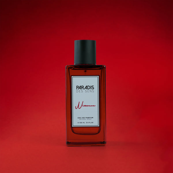 Nirvana Paradis des Sens 3.4oz perfume bottle by Pertinacia LLC, elegant packaging for Paradis Des Sens fragrance.