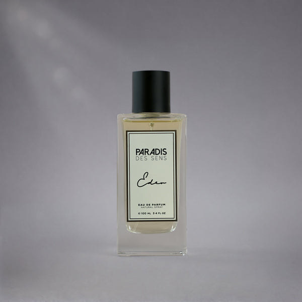 Eden Paradis des Sens perfume bottle by Pertinacia LLC, 3.4oz, with elegant packaging and floral design.