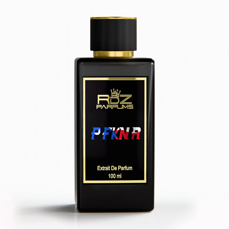 Pertinacia LLC P FKN R RDZ extrait de parfum 100ml bottle with sleek design and elegant packaging.