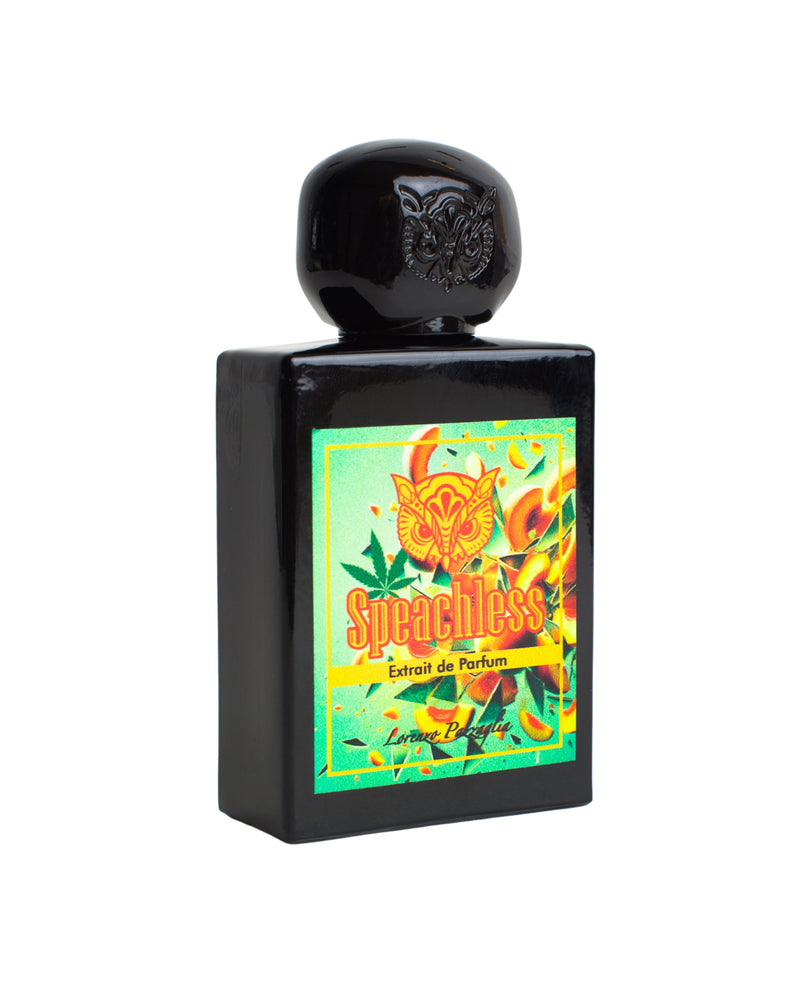 Speachless Lorenzo Pazzaglia perfume bottle by Pertinacia Perfume, 1.7oz, with elegant packaging and sleek design.