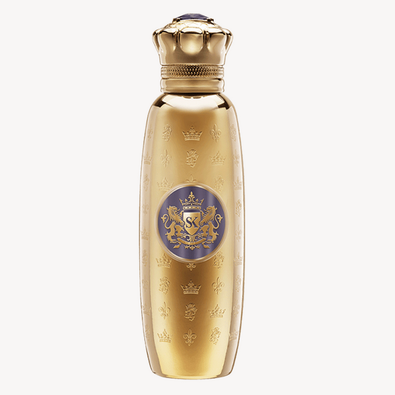 Acamar Spirit Of Kings 3.4 oz perfume bottle with a sleek, modern design and solar flare-inspired artwork on the packaging.