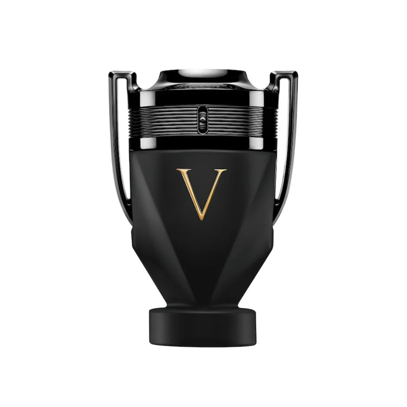 Paco Rabanne Invictus Victory Absolu 3.4oz perfume bottle, intense fragrance with sleek design, displayed on a white background.