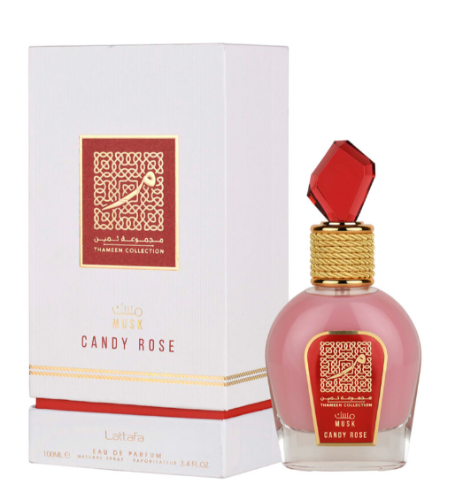 Lattafa Musk Candy Rose Thameen Collection Eau De Parfum 3.4 Oz