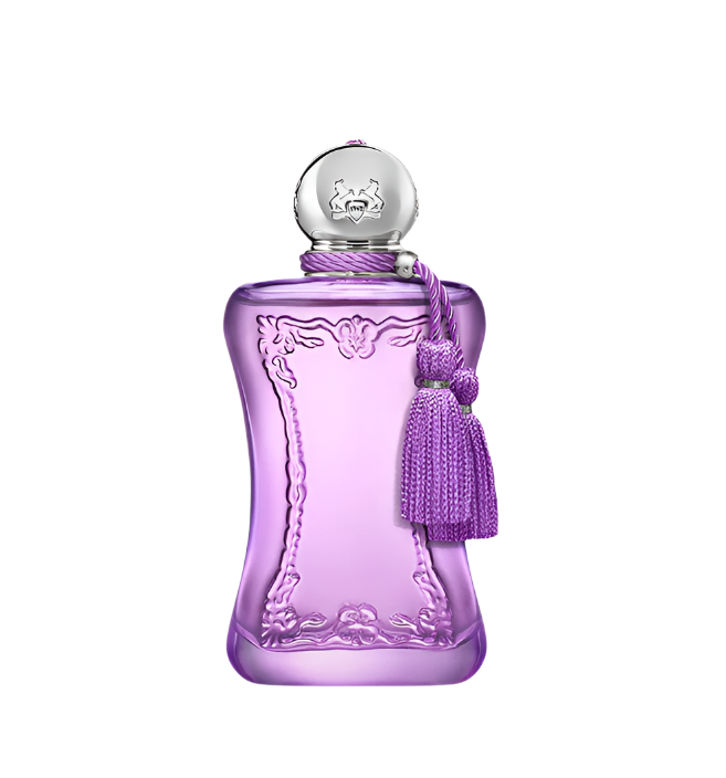 Pertinacia Perfume Parfums De Marly 2.5 oz EDP bottle with elegant design and floral accents on the label.