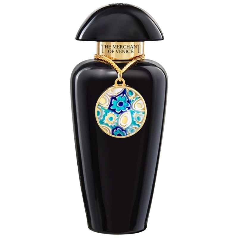 Nuit Feline perfume by The Merchant Of Venice, 1 oz bottle, elegant glass container with black and gold accents.