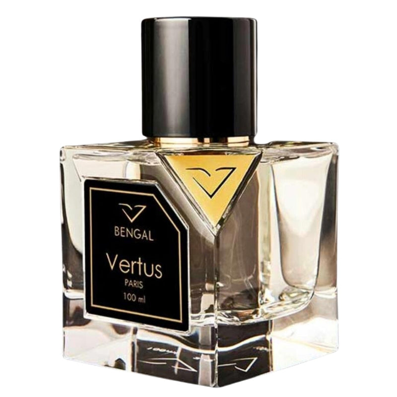 Bengal Vertus perfume bottle from Online Warehouse, 3.4 oz, with elegant packaging and a sleek design.