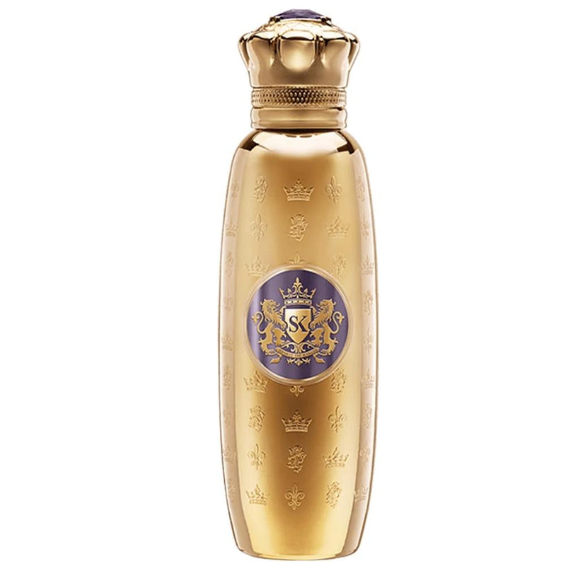 Tabana Spirit of Kings 3.4 oz perfume bottle, elegant design with a silver cap and intricate label, displayed on a neutral background.