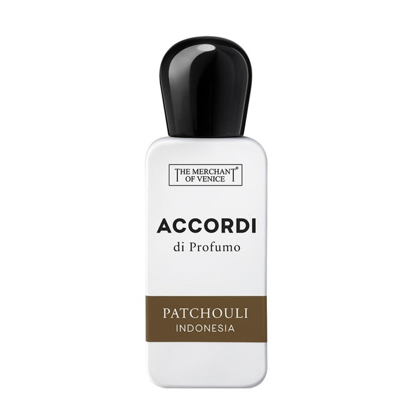 Patchouli Indonesia perfume by The Merchant Of Venice in a 1 oz bottle, featuring rich, earthy scent for fragrance lovers.