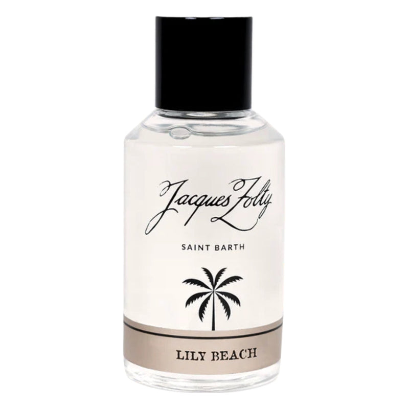Lily Beach Jacques Zolty perfume bottle from Online Warehouse, 3.4 oz, featuring a sleek design with floral and beach-inspired accents.