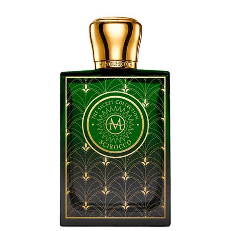 Scirocco Moresque perfume bottle from Online Warehouse, 2.5 oz, elegant glass cologne with a sophisticated design.