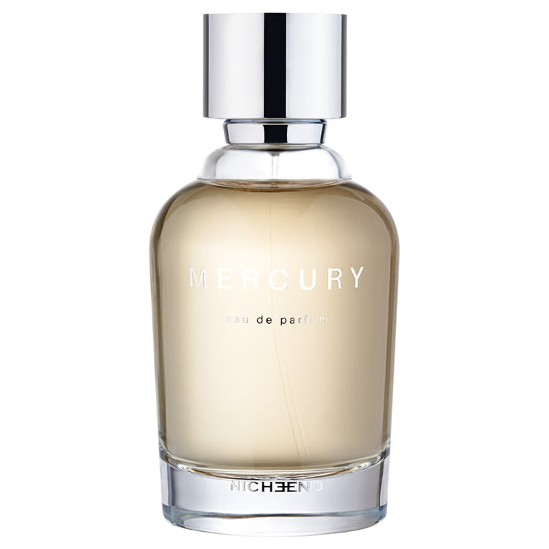 Mercury Nicheend perfume by Online Warehouse, 3.4 oz bottle with elegant packaging and sleek glass design.