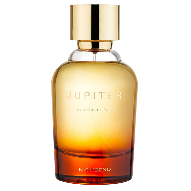 Jupiter Nicheend perfume bottle from Online Warehouse with elegant packaging, 3.4 oz, showcasing a sleek and stylish design.