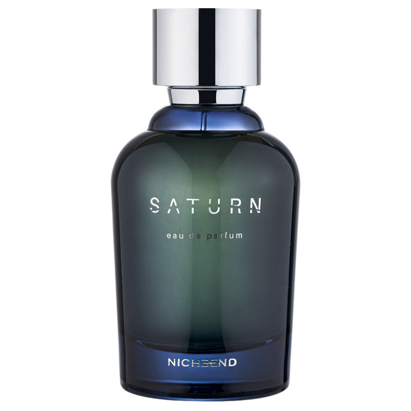 Saturn Nicheend perfume bottle from Online Warehouse, 3.4 oz, elegant glass container with a sleek cap for women.