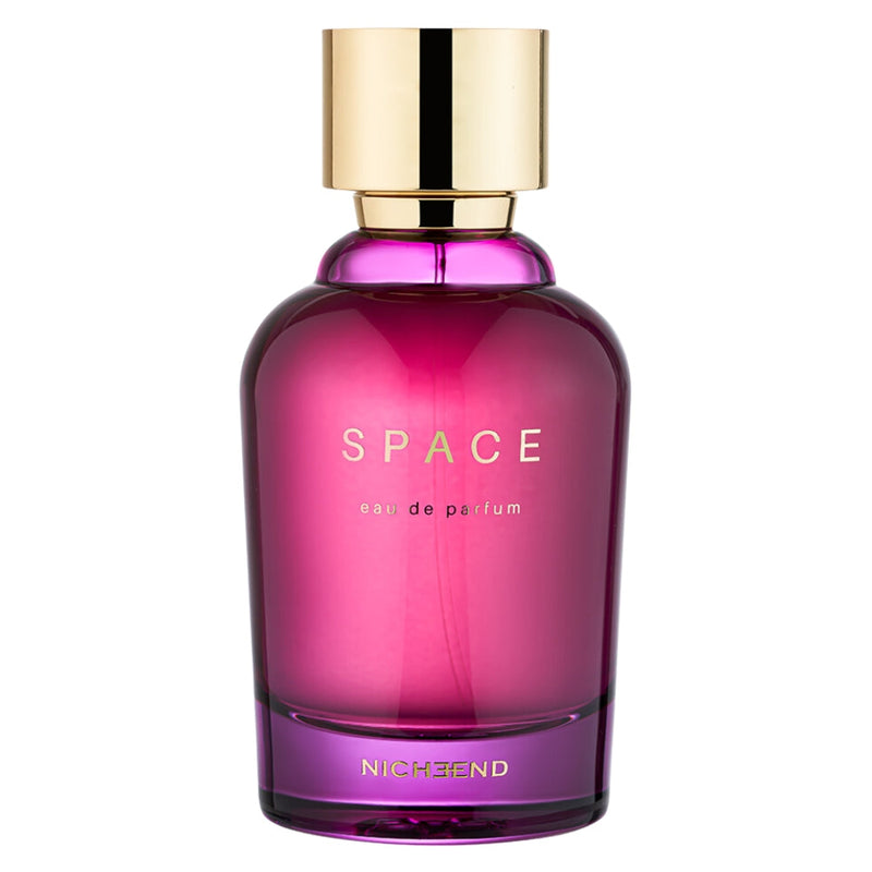 Space Nicheend perfume bottle from Online Warehouse, 3.4 oz, featuring a sleek design and elegant packaging.