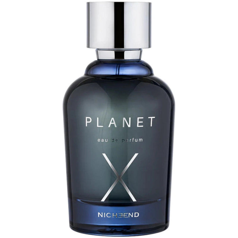 Planet X Nicheend perfume bottle from Online Warehouse, 3.4 oz, elegant glass container with a sleek cap.