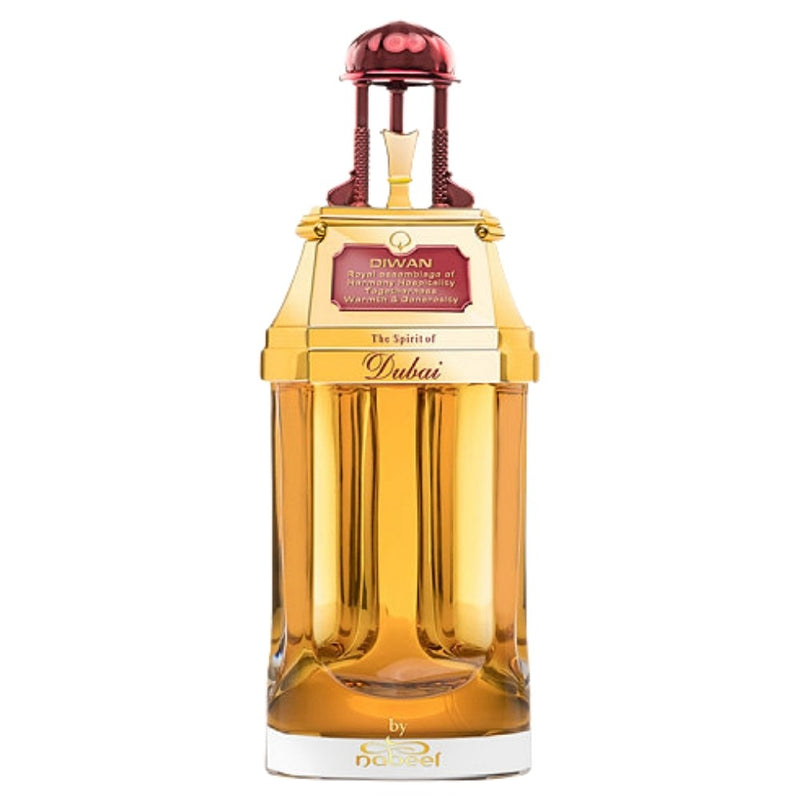 Diwan The Spirit of Dubai 3 oz perfume bottle from Online Warehouse, featuring elegant packaging and branding.