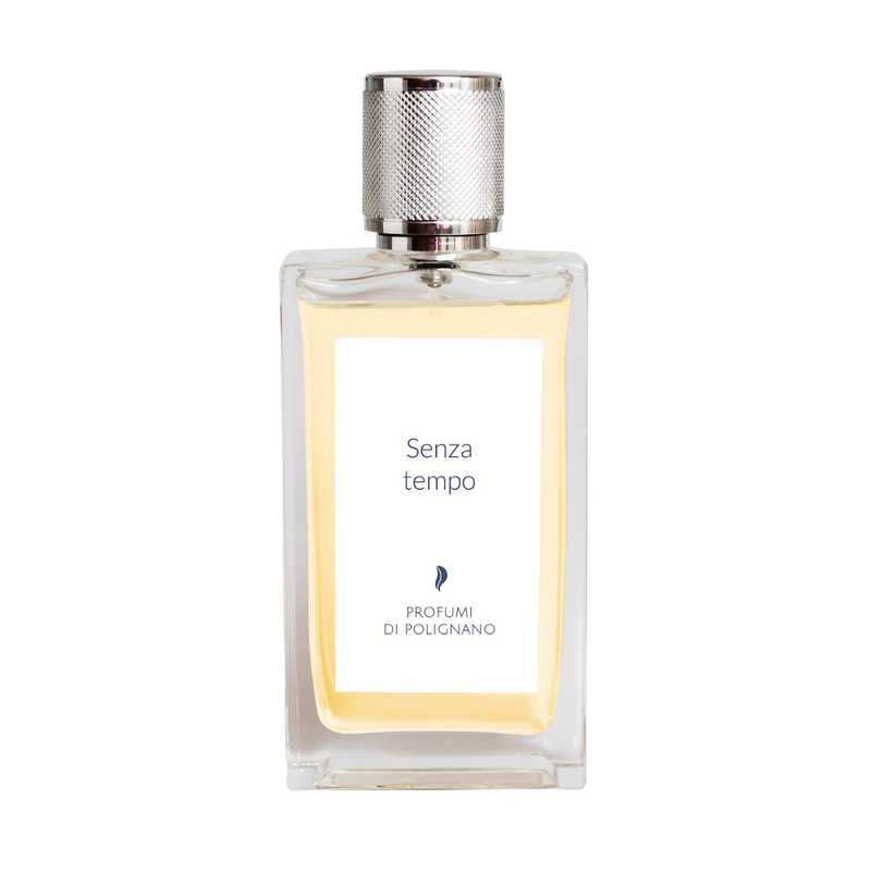 Senza Tempo Profumi Di Polignano Eau De Parfum bottle with elegant label and design, 3.4 oz, from Online Warehouse.