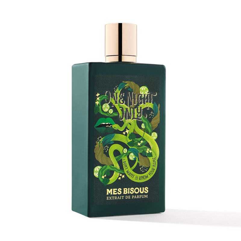 Online Warehouse One Night Only Mes Bisous 3.4 oz perfume bottle with elegant packaging and floral design.