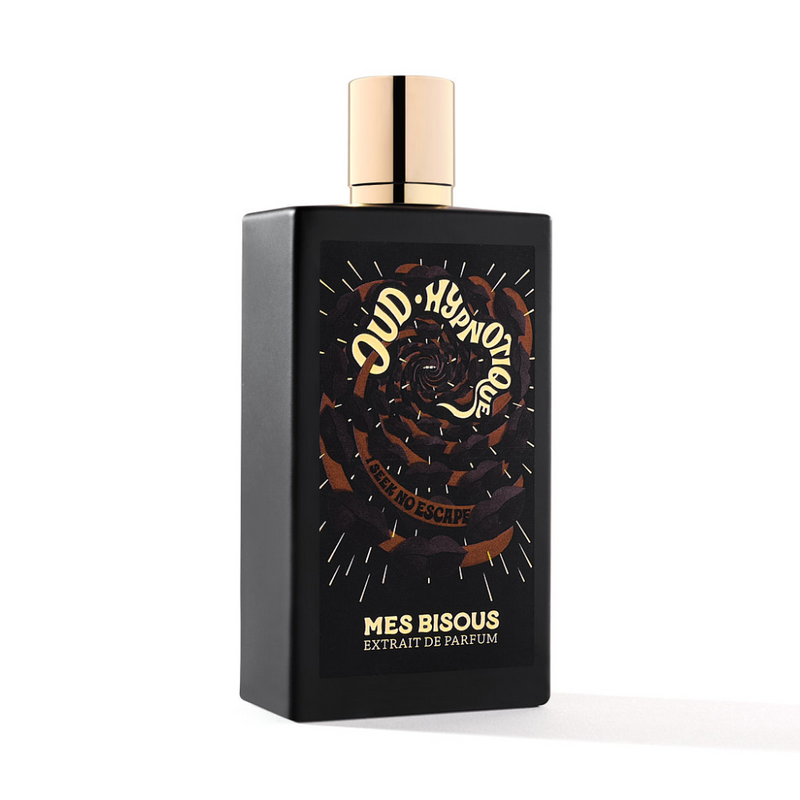 Oud Hypnotique Mes Bisous perfume bottle from Online Warehouse, 3.4 oz, featuring elegant packaging with a luxurious fragrance theme.