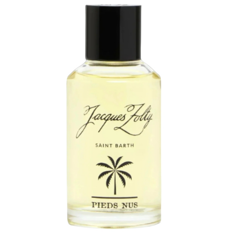 Pieds Nus Jacques Zolty perfume bottle from Online Warehouse, 3.4 oz, with sleek glass design and minimalist label.