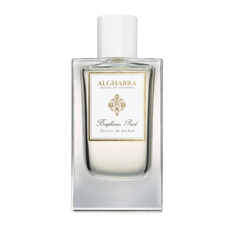 Bosphorus Pearl Alghabra perfume bottle from Alghabra Parfums, 1.7 oz, elegant cologne with floral and oriental scent notes.
