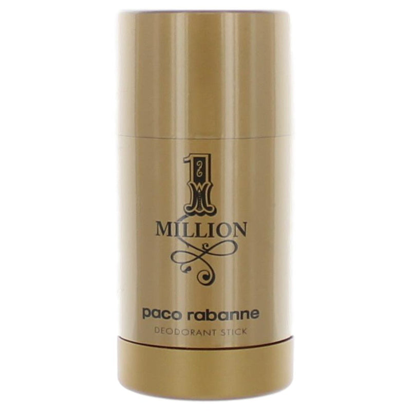 Paco Rabanne 1 Million deodorant stick for men, 2.3 oz, physical product with silver and gold design