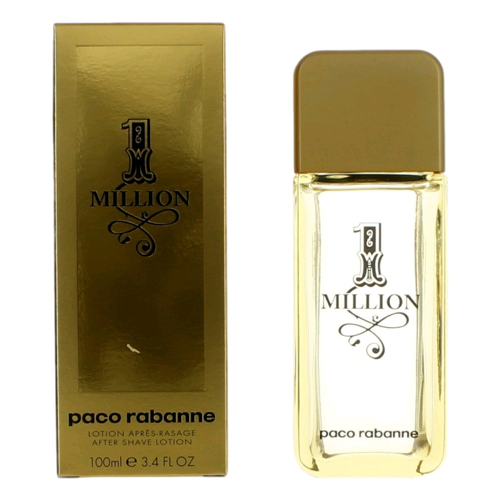 1 Million Paco Rabanne 3.4 oz After Shave Lotion Men - Pertinacia Perfume