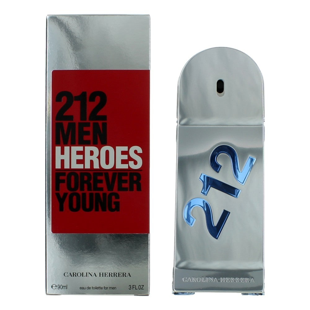 212 Heroes Forever Young Carolina Herrera 3 oz EDT Spray - Pertinacia Perfume