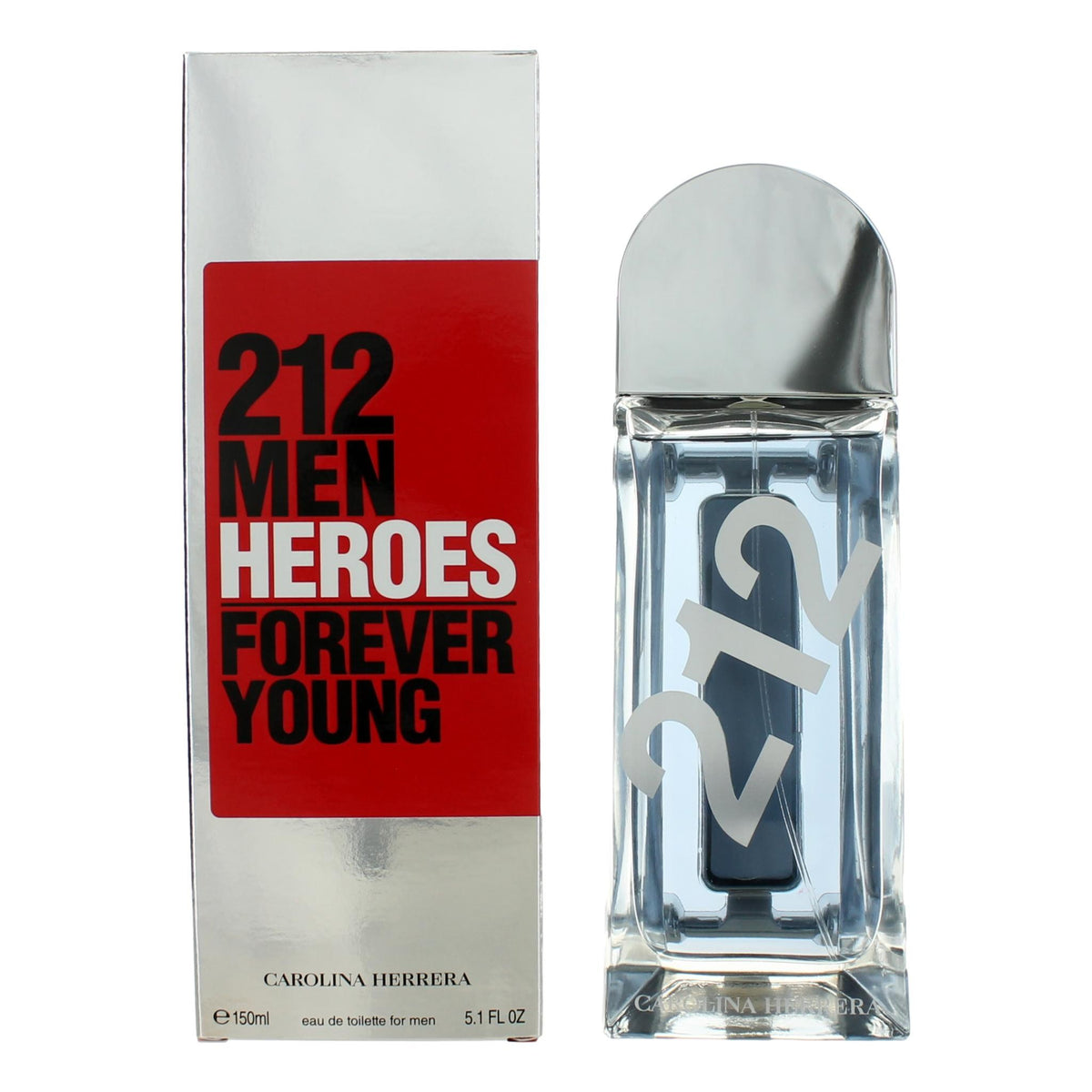 212 Heroes Forever Young Carolina Herrera 5.1 oz EDT Spray Men - Pertinacia Perfume