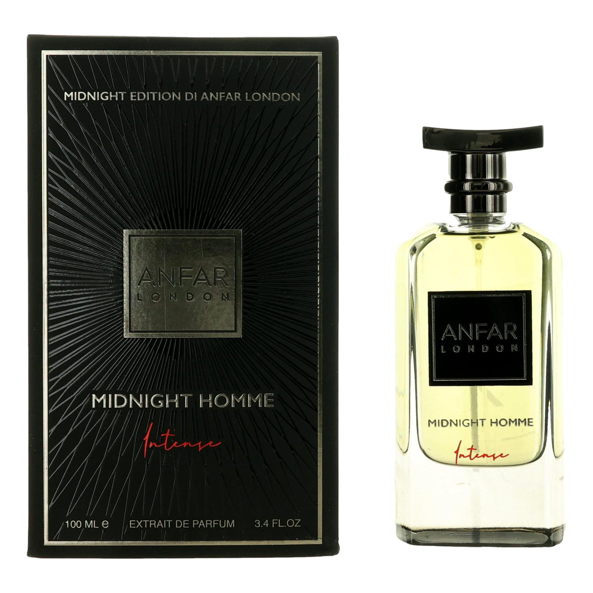 London Midnight Intense Anfar 3.4oz Extrait de Parfum Spray men - Pertinacia Perfume
