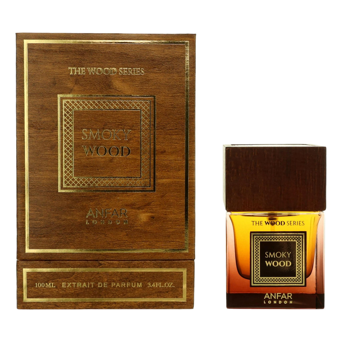 The Wood Series Smoky Wood Anfar 3.4oz Extrait de Parfum Spray men - Pertinacia Perfume