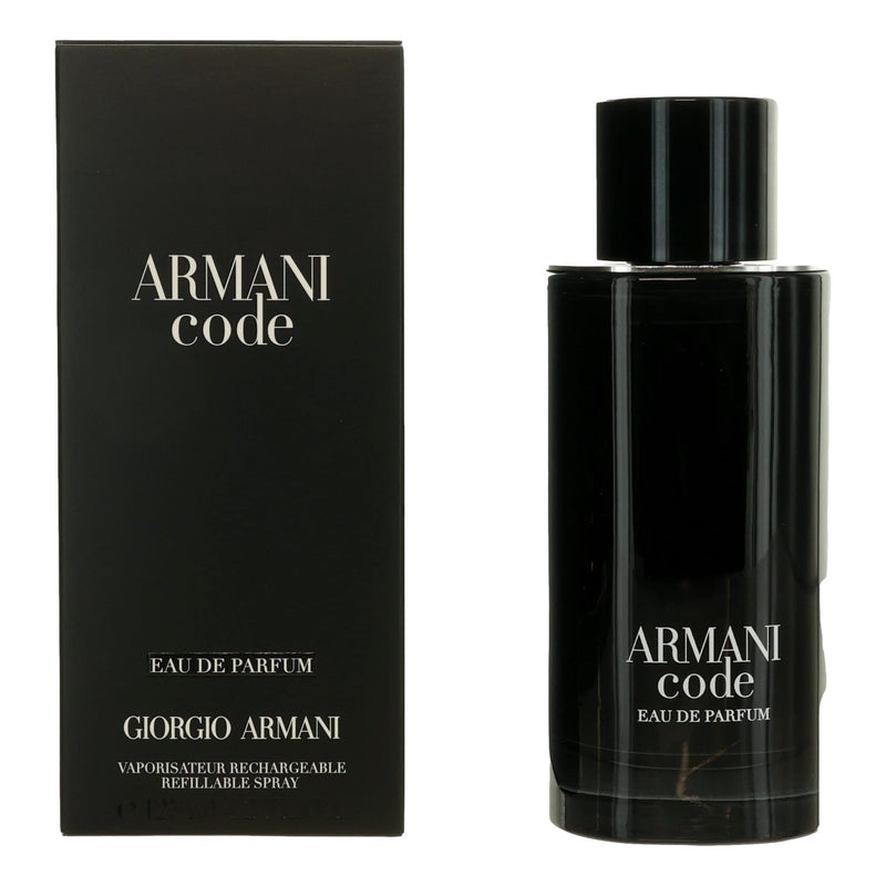 Giorgio Armani Armani Code 4.2 oz men's Eau de Parfum spray bottle with sleek design.