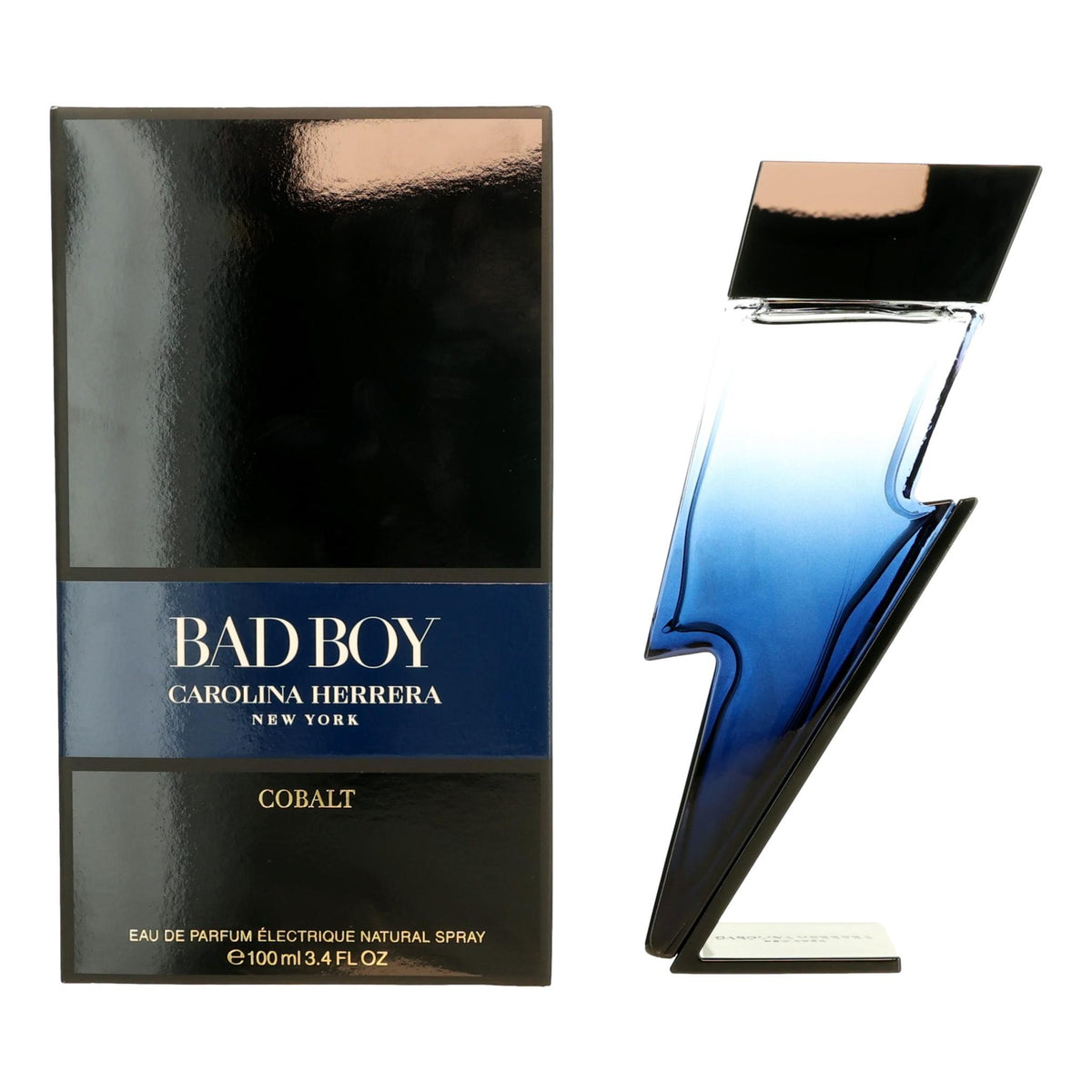 Bad Boy Cobalt Carolina Herrera 3.4oz EDP Electrique Spray men - Pertinacia Perfume