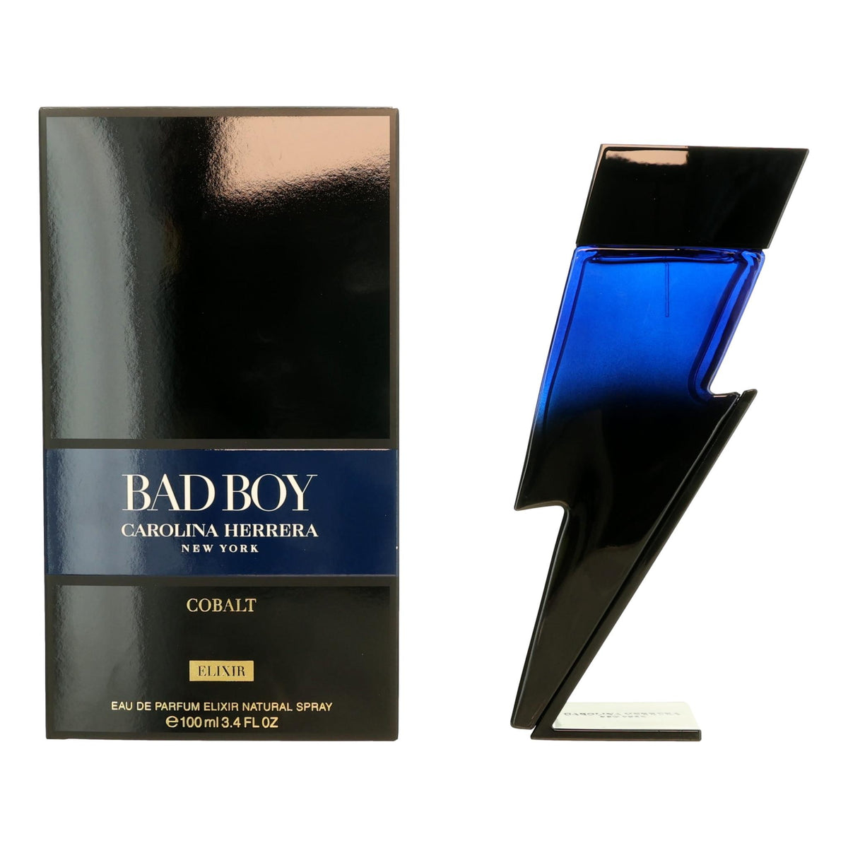 Bad Boy Cobalt Elixir Carolina Herrera 3.4oz EDP Elixir Spray men - Pertinacia Perfume