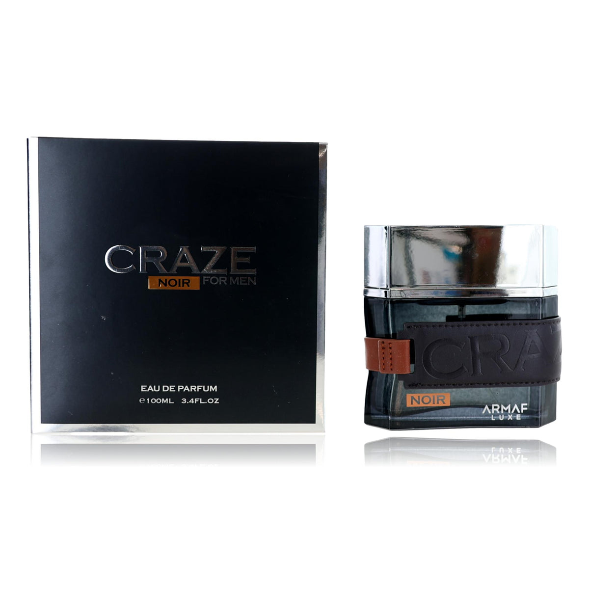Craze Noir Armaf 3.4 oz EDP Spray Men - Pertinacia Perfume