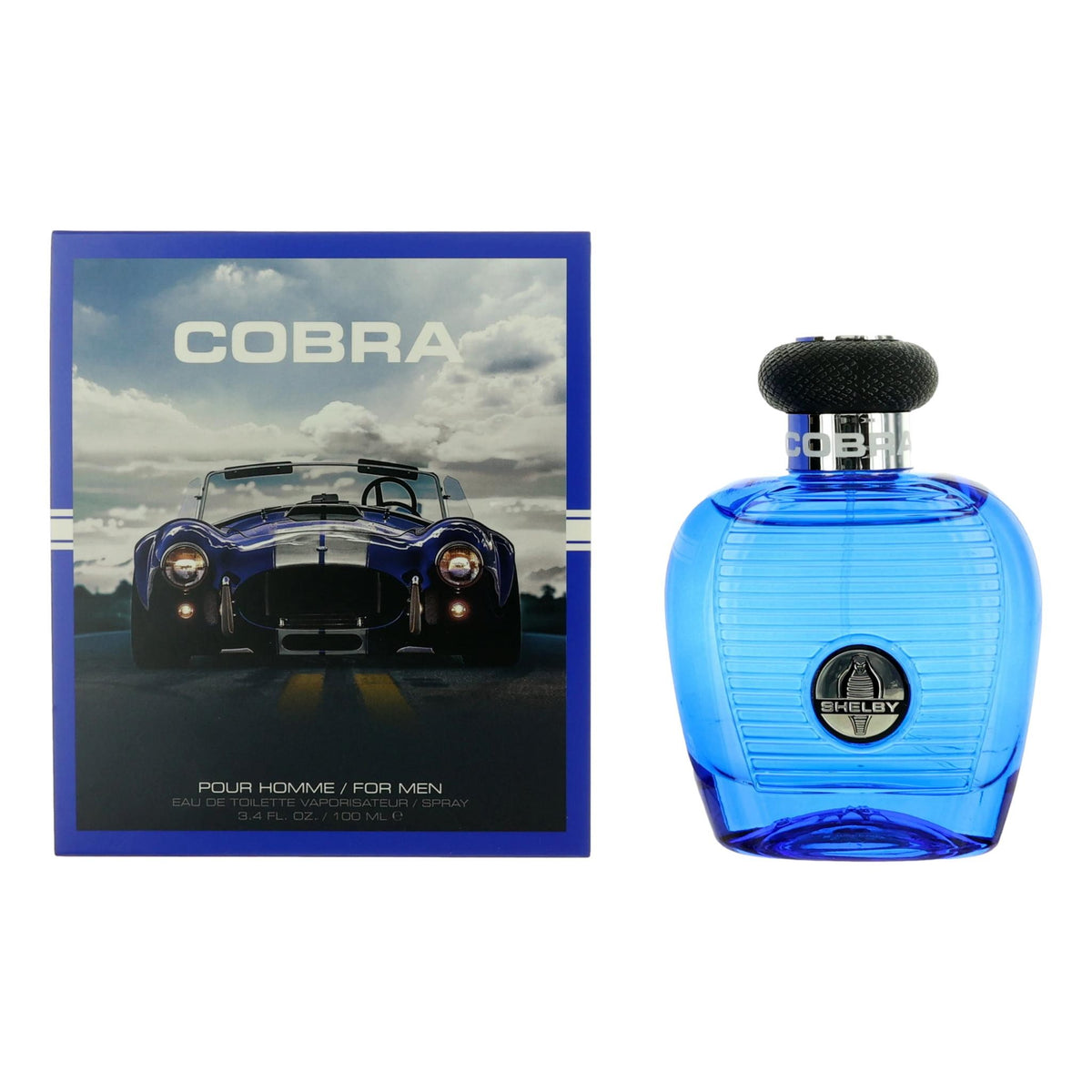 Cobra Blue Carroll Shelby 3.4 oz EDT Spray Men - Pertinacia Perfume