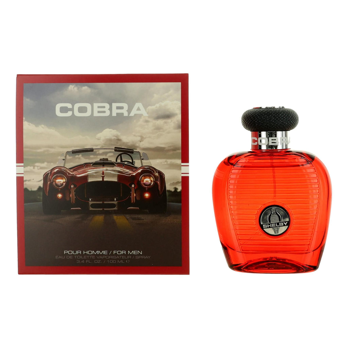Cobra Red Carroll Shelby 3.4 oz EDT Spray Men - Pertinacia Perfume