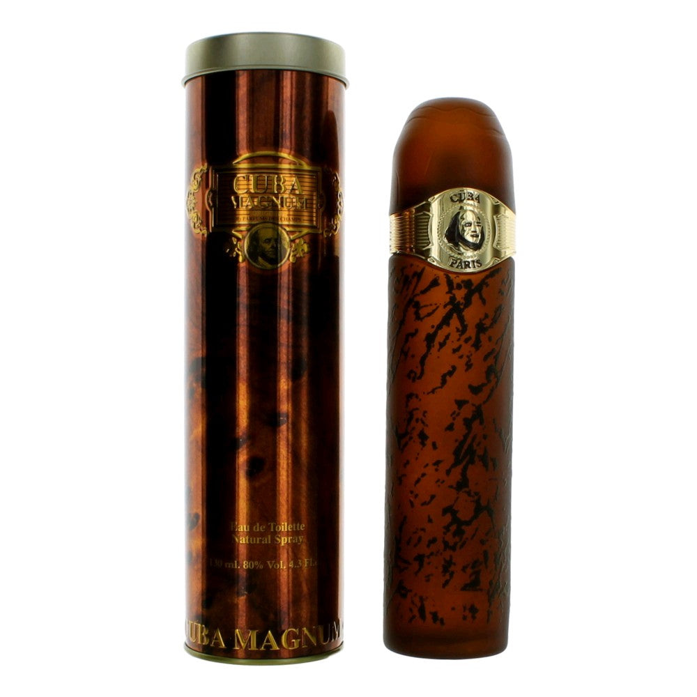 Cuba Magnum Gold Cuba 4.2 oz EDT Spray Men - Pertinacia Perfume