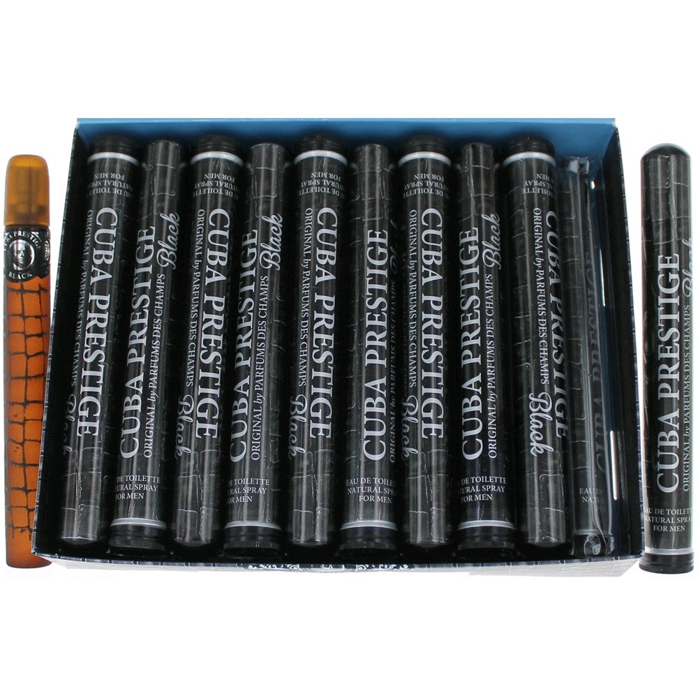 Cuba Prestige Black Cuba 1.17 oz EDT Spray Men. Pack of 20 - Pertinacia Perfume